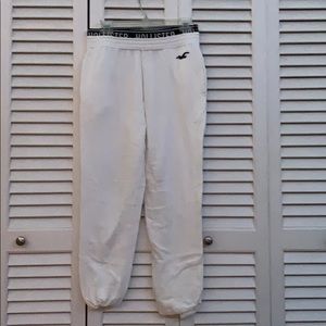 White Hollister Sweatpants